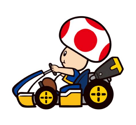 Super Mario Toad Riding Kart 2d By Joshuat1306 On Deviantart