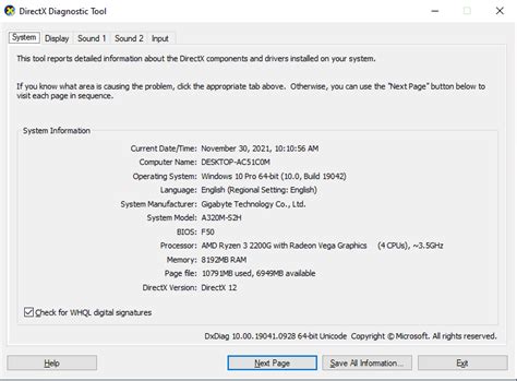 How To Open Microsoft Directx Diagnostic Tool In Windows 11