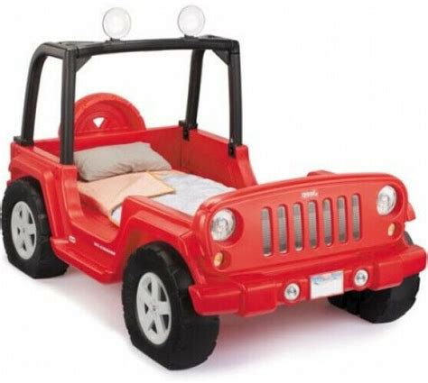 Little Tikes Jeep Wrangler Toddler To Twin Convertible Bed Red