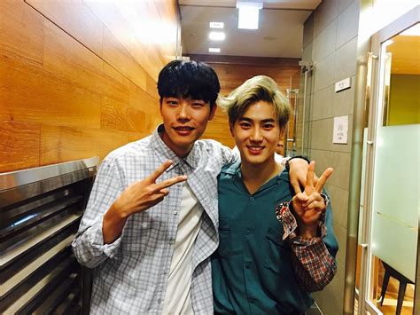 The suave look in his eyes looking into the camera lens brings out his soft manly man appeal. EXO's Biggest Celebrity Fan: When Suho Meets Suho - Koreaboo