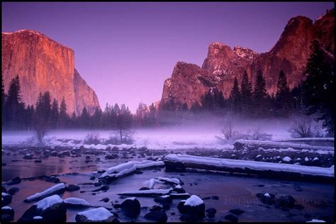 Merced River Gates Of Yosemite Valley In Winter Gary