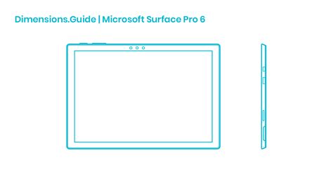 Microsoft Surface Pro 6 Dimensions And Drawings Dimensionsguide