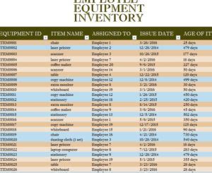 Back to cover letter samples. Employee Equipment Inventory Sheet - My Excel Templates