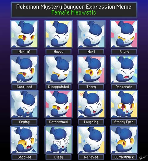 Pmd Expression Meme Female Meowstic By Usv02 On Deviantart