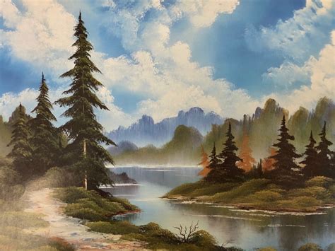 Bob Ross – Peaceful Haven - Pottery Parlor Pottery Parlor