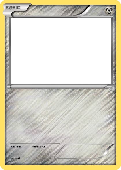 Bw Metal Basic Pokemon Card Blank By The Ketchi On Deviantart Diy