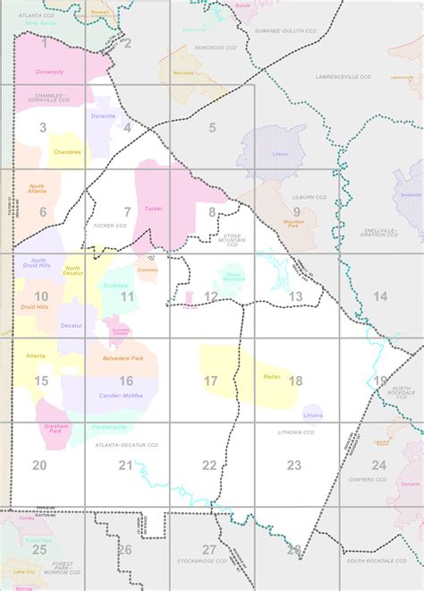 Filecensus 2000 Block Map Dekalb County Georgia United