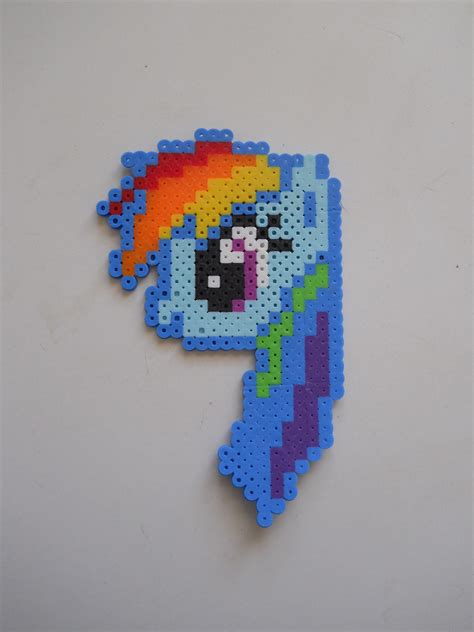 Mlp Rainbow Dash Perler Beads By Hannah Geubelle Perler Bead Patterns