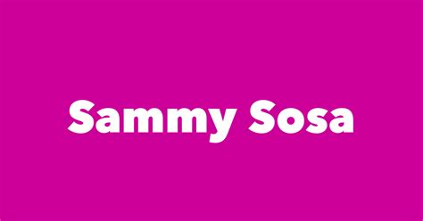 Sammy Sosa Spouse Children Birthday And More