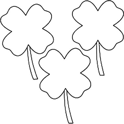 Check spelling or type a new query. Three Four-Leaf Clover for Lucky Charm Coloring Page - NetArt