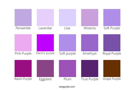 Purple Color Names