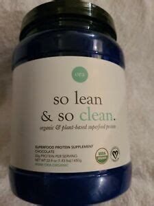 According to the reviews, it seems to be the perfect satiating fit for a variety of people! Ora Organic Vegan Protein Powder Chocolate So Lean & So ...