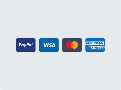 Inform us of a payment you have sent; 4 Free Minimal Vector Credit Card Icons