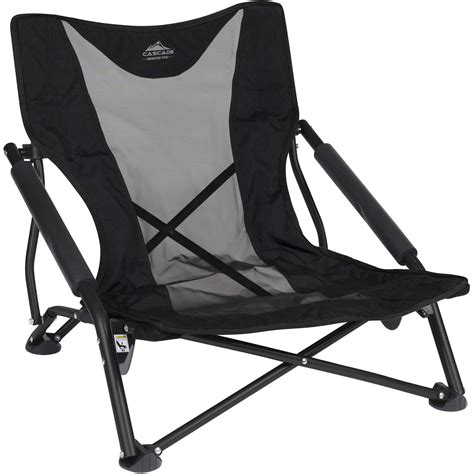 Travelchair frenchcut low profile folding beach, camp and concert chair, blue. Cascade Mountain Tech Compact Low Profile Outdoor Folding ...