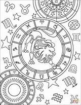 Zodiac Coloring Signs Leo Sign Horoscope Drawing Printable Getcolorings Getdrawings Colorin sketch template