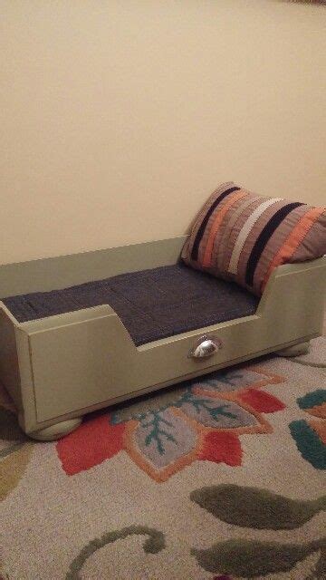 Old Dresser Drawer I Made Into A Pet Bed Dog Furniture Refurbished