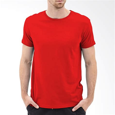 Promo Kaosyes Kaos Polos O Neck Lengan Pendek T Shirt Merah Diskon 61 Di Seller Kaosyes