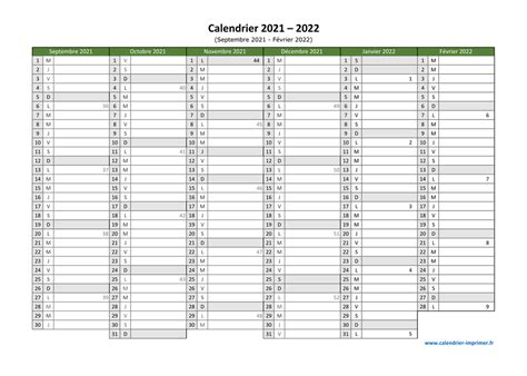 Calendrier Scolaire 2022 19 Excel Modifiable Calendrier Mensuel 2022