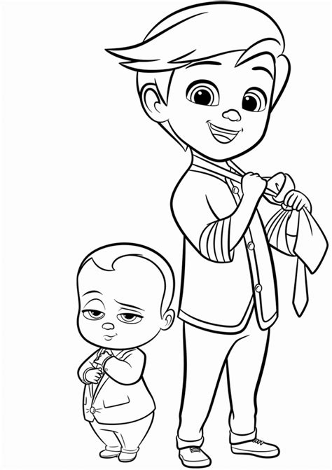 There are some characters inside the tv series story Boss Baby Coloring Pages - Best Coloring Pages For Kids