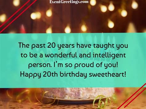 30 Amazing Happy 20th Birthday Quotes To Wish Dearest Person 2022