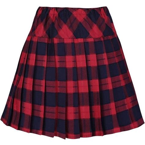 Urban Coco Womens Elastic Waist Tartan Pleated School Skirt 12