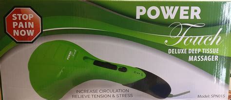 Power Touch Deluxe Deep Tissue Massager Green Health And Household
