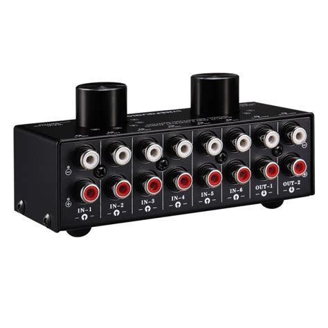 Rca Audio Selector Audio Input Signal Selector Switch Support 6 In 2