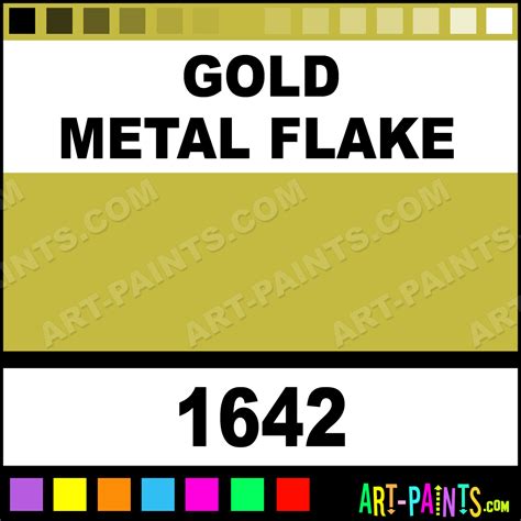 Gold Metal Flake Enamel Spray Paints Aerosol Decorative Paints 1642