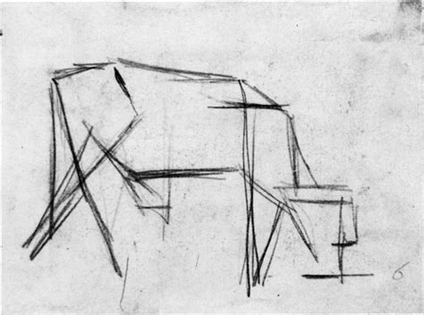 Composition The Cow C1917 Theo Van Doesburg
