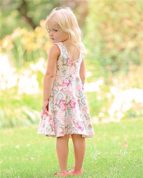 Adelyns Scoop Back Top And Dress Pdf Sewing Pattern For Toddler And Girls Sizes 2t 12 Girls