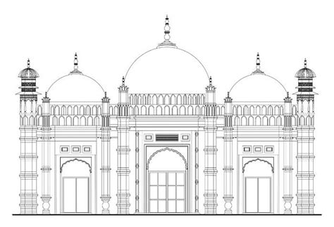 Gambar Mewarnai Masjid Indah