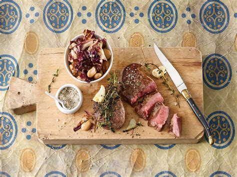 Das gilt allerdings nur, wenn sie das gemüse richtig zubereiten. Rumpsteak mit weissen Bohnen und Radicchio | Rezept ...