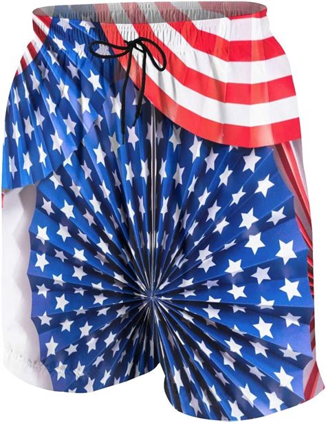 American Usa Flag July 4th Paper Patriotic Bathing Suits