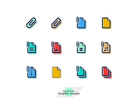 12 Free File Attachment Icons For Graphic And Web Designers