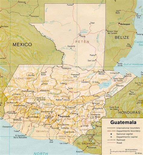 Guatemala Carte Et Image Satellite