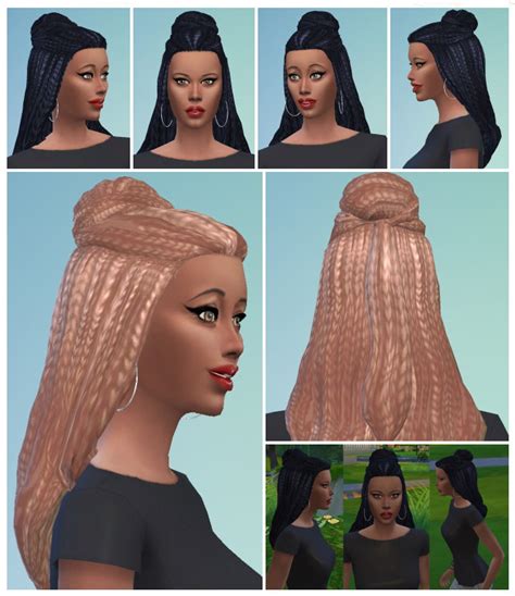 Braid Bun Female The Sims 4 Catalog
