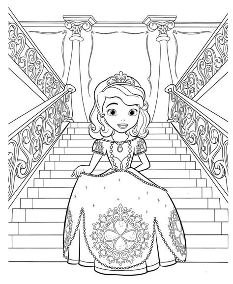 sofia the first printable coloring pages reyes sallithere
