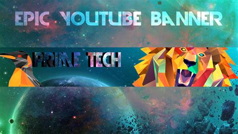 How To Make An Epic Youtube Channel Art In Photoshop Youtube