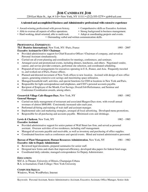 To write great resume for human resources administrative assistant job, your resume must include: administrative functional resume - Google Search (With ...