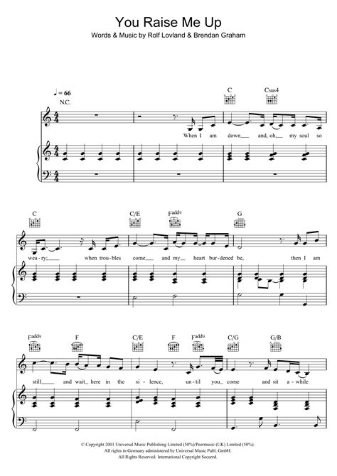 5 years ago5 years ago. You Raise Me Up | Sheet Music Direct