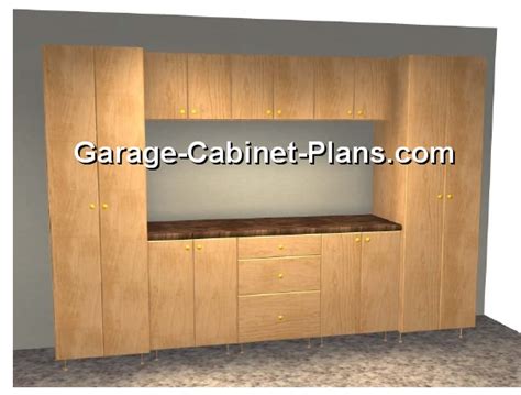 10 Ft Garage Cabinet Plans 9 Pc Set Garage Cabinet Plans