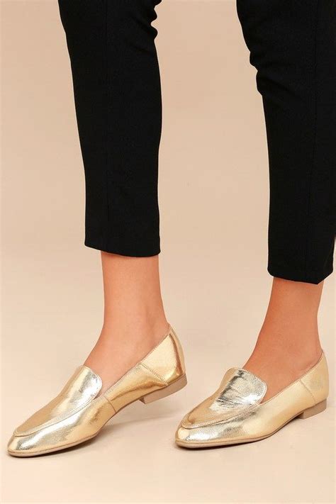 Chicago Gold Loafers Gold Loafers Loafers Leather Loafers