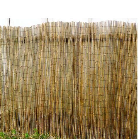 Mgp Woven Bamboo Rolled Fence Bwf 14 The Home Depot Rolled Fencing