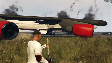 Thugs Life Big Airplane Blast Grand Theft Auto V Youtube