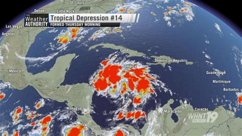 Tropical Depression 14 Forms In The Central Caribbean Sea Heading
