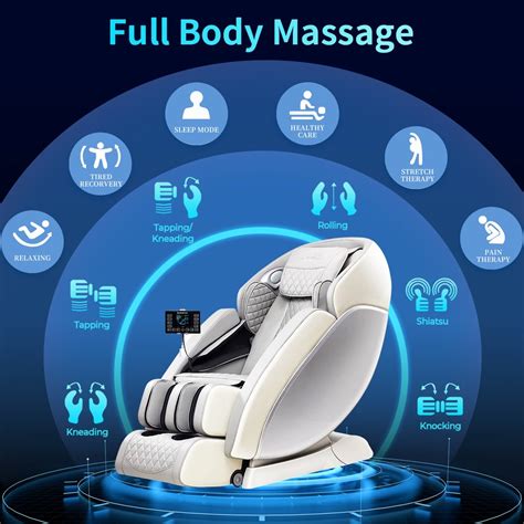 4d Massage Chair Full Body Relief Zero Gravity Sl Track Thai Shiatsu Stretching Ebay