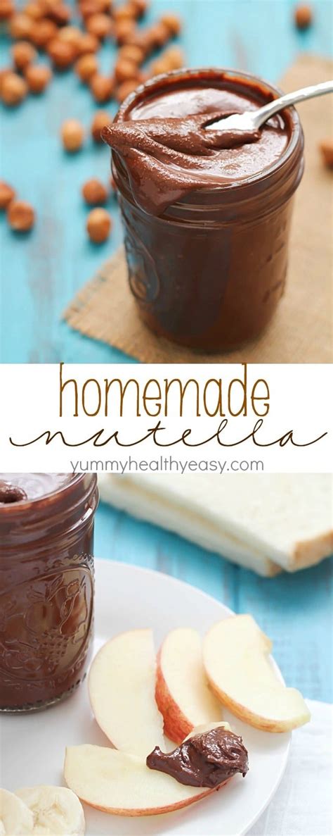 Homemade Nutella Yummy Healthy Easy