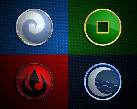 Elements Symbols Four Avatar Element Symbols Avatar The Last