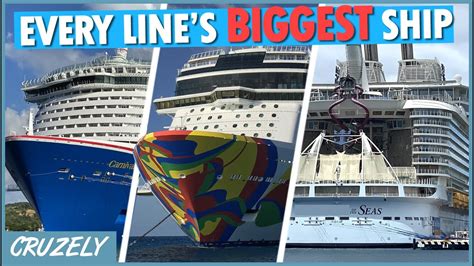 The Worlds Largest Cruise Ships Sailing For Each Line Youtube