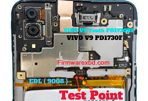 Vivo V9 Pd1730f Edl Point And Test Point Screen Lock And Frp Solution
